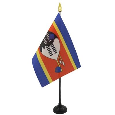 AZ FLAG Mini Drapeau Eswatini De Table 15x10 cm Drapeau Swazi De Bureau 100% Polyester Avec Hampe Pointe Dorée 25cm - Publicité AZ FLAG Mini Drapeau Eswatini De Table 15x10 cm Drapeau Swazi De Bureau 100% Polyester Avec Hampe Pointe Dorée 25cm - Publicité