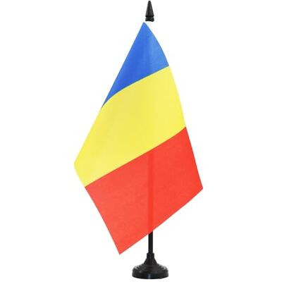 AZ FLAG Drapeau De Table Tchad 21x14 cm Petit Drapeau Tchadien De Bureau 100% Polyester Avec Hampe De 25cm Et Socle En Plastique Noir - Publicité AZ FLAG Drapeau De Table Tchad 21x14 cm Petit Drapeau Tchadien De Bureau 100% Polyester Avec Hampe De 25cm Et Socle En Plastique Noir - Publicité
