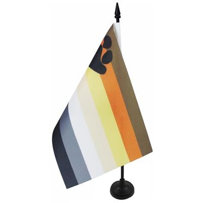 AZ FLAG Drapeau De Table Arc-en-ciel Ours 21x14 cm Petit Drapeau Gay De Bureau 100% Polyester Avec Hampe De 25cm Et Socle En Plastique Noir - Publicité AZ FLAG Drapeau De Table Arc-en-ciel Ours 21x14 cm Petit Drapeau Gay De Bureau 100% Polyester Avec Hampe De 25cm Et Socle En Plastique Noir - Publicité