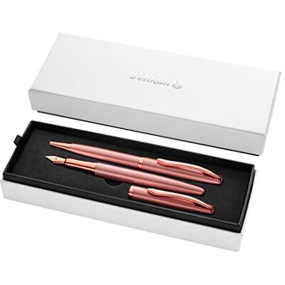 Pelikan 821872 Set stylo-plume et stylo-bille Jazz Noble Elegance K36+P36 Rose - Publicité Pelikan 821872 Set stylo-plume et stylo-bille Jazz Noble Elegance K36+P36 Rose - Publicité