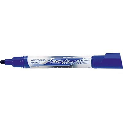 BIC 40961 Marqueur Velléda Tank pointe ogive tracé encre liquide effaçable corps plastique niveau encre visible 3-5 mm Bleu Assorties - Publicité BIC 40961 Marqueur Velléda Tank pointe ogive tracé encre liquide effaçable corps plastique niveau encre visible 3-5 mm Bleu Assorties - Publicité