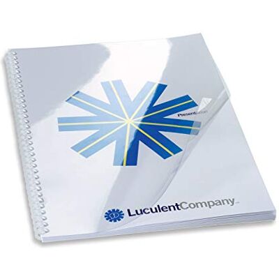 GBC Lot de 100 Plats de Couverture HiClear A4 PVC Ultra Transparent 240 Microns Finition Haut de Gamme Protection Renforcée Présentations Professionnelles CE012480 - Publicité GBC Lot de 100 Plats de Couverture HiClear A4 PVC Ultra Transparent 240 Microns Finition Haut de Gamme Protection Renforcée Présentations Professionnelles CE012480 - Publicité