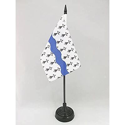 AZ FLAG Drapeau De Table Loire-Atlantique 15x10 cm Mini Drapeau Du Département De Loire-Atlantique De Bureau 100% Polyester Avec Hampe De 25cm Et Socle En Plastique Noir - Publicité AZ FLAG Drapeau De Table Loire-Atlantique 15x10 cm Mini Drapeau Du Département De Loire-Atlantique De Bureau 100% Polyester Avec Hampe De 25cm Et Socle En Plastique Noir - Publicité