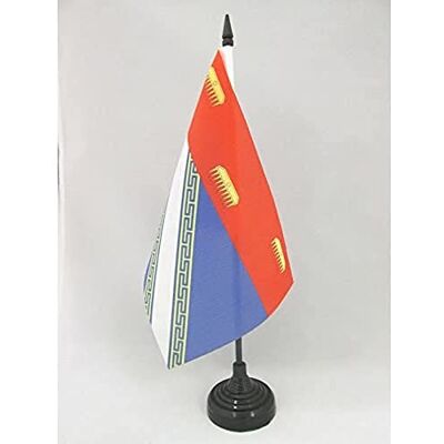 AZ FLAG Drapeau De Table Ardennes 21x14 cm Petit Drapeau Du Département Des Ardennes De Bureau 100% Polyester Avec Hampe De 25cm Et Socle En Plastique Noir - Publicité AZ FLAG Drapeau De Table Ardennes 21x14 cm Petit Drapeau Du Département Des Ardennes De Bureau 100% Polyester Avec Hampe De 25cm Et Socle En Plastique Noir - Publicité