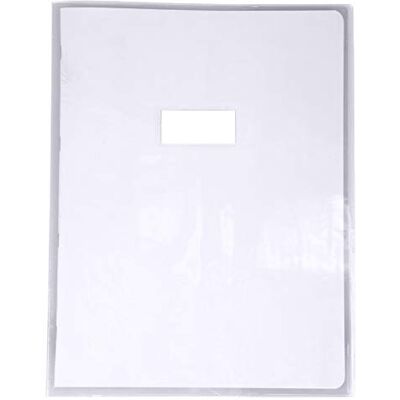 Calligraphe 73400AMZC Un Protège-Cahier Cristalux Incolore 24x32 cm 22/100ème avec Porte-Étiquette PVC Transparent Lisse - Publicité Calligraphe 73400AMZC Un Protège-Cahier Cristalux Incolore 24x32 cm 22/100ème avec Porte-Étiquette PVC Transparent Lisse - Publicité