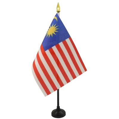 AZ FLAG Mini Drapeau Malaisie De Table 15x10 cm Drapeau Malaisien De Bureau 100% Polyester Avec Hampe Pointe Dorée 25cm - Publicité AZ FLAG Mini Drapeau Malaisie De Table 15x10 cm Drapeau Malaisien De Bureau 100% Polyester Avec Hampe Pointe Dorée 25cm - Publicité