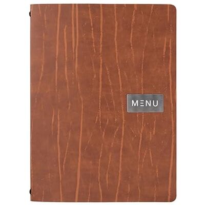 SECURIT Porte-Menu Leather Line Modèle Ruga 1 Insert Fixe Double Face = 4 Pages A4 Possibilité d'Ajouter des Inserts Pour Café, Bar, Restaurant Eco-Cuir Haute Qualité Coloris Marron - Publicité SECURIT Porte-Menu Leather Line Modèle Ruga 1 Insert Fixe Double Face = 4 Pages A4 Possibilité d'Ajouter des Inserts Pour Café, Bar, Restaurant Eco-Cuir Haute Qualité Coloris Marron - Publicité
