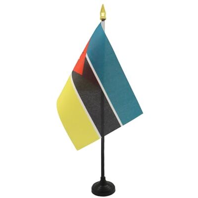 AZ FLAG Mini Drapeau Mozambique De Table 15x10 cm Drapeau Mozambicain De Bureau 100% Polyester Avec Hampe Pointe Dorée 25cm - Publicité AZ FLAG Mini Drapeau Mozambique De Table 15x10 cm Drapeau Mozambicain De Bureau 100% Polyester Avec Hampe Pointe Dorée 25cm - Publicité