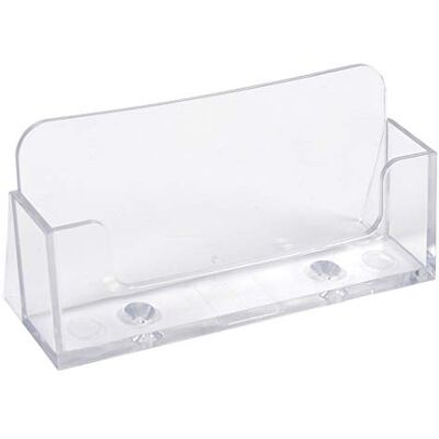 Exacompta Réf. 71058D 1 distributeur de cartes de visite 1 compartiment profondeur de 18 mm pour 50 cartes de visite Monobloc Dimensions : Prof.3,4 x larg.10,2 x Haut.4,7 cm Transparent - Publicité Exacompta Réf. 71058D 1 distributeur de cartes de visite 1 compartiment profondeur de 18 mm pour 50 cartes de visite Monobloc Dimensions : Prof.3,4 x larg.10,2 x Haut.4,7 cm Transparent - Publicité