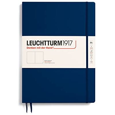 LEUCHTTURM1917 342928 Carnet master slim A4+ 121 pages numérotées Bleu marine - Publicité LEUCHTTURM1917 342928 Carnet master slim A4+ 121 pages numérotées Bleu marine - Publicité