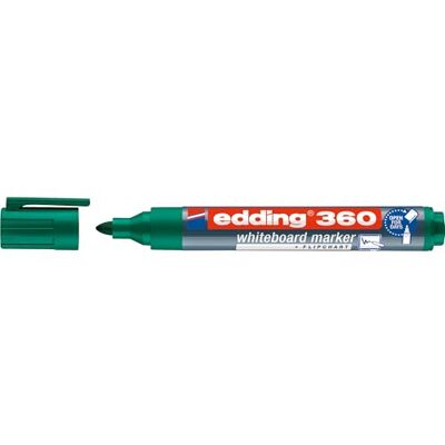 Edding 360 Marqueur pour tableaux blancs vert 1 stylo pointe ronde 1,5-3 mm feutre effaçable pour tableaux blanc, magnétique, mémo et chevalet de conférence sketchnotes rechargeable - Publicité Edding 360 Marqueur pour tableaux blancs vert 1 stylo pointe ronde 1,5-3 mm feutre effaçable pour tableaux blanc, magnétique, mémo et chevalet de conférence sketchnotes rechargeable - Publicité