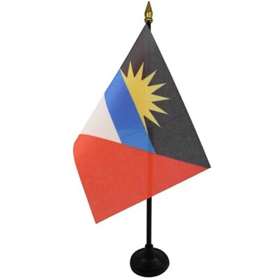 AZ FLAG Mini Drapeau Antigua-et-Barbade De Table 15x10 cm Drapeau Antiguais De Bureau 100% Polyester Avec Hampe Pointe Dorée 25cm - Publicité AZ FLAG Mini Drapeau Antigua-et-Barbade De Table 15x10 cm Drapeau Antiguais De Bureau 100% Polyester Avec Hampe Pointe Dorée 25cm - Publicité