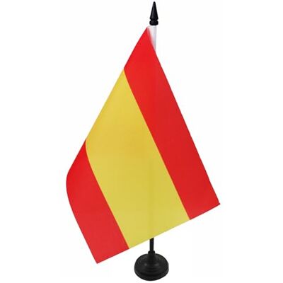 AZ FLAG Drapeau De Table Espagne sans armoiries 21x14 cm Petit Drapeau Espagnol De Bureau 100% Polyester Avec Hampe De 25cm Et Socle En Plastique Noir - Publicité AZ FLAG Drapeau De Table Espagne sans armoiries 21x14 cm Petit Drapeau Espagnol De Bureau 100% Polyester Avec Hampe De 25cm Et Socle En Plastique Noir - Publicité