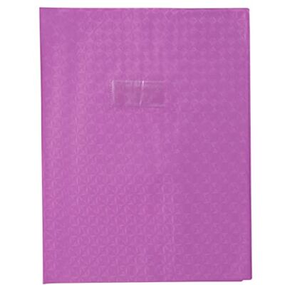 Calligraphe 72416AMZC Un Protège-Cahier Grain Losange Violet 24x32 cm 18/100ème avec Porte-Étiquette PVC Opaque - Publicité Calligraphe 72416AMZC Un Protège-Cahier Grain Losange Violet 24x32 cm 18/100ème avec Porte-Étiquette PVC Opaque - Publicité