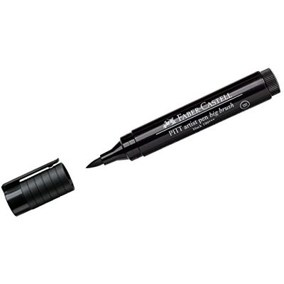 Faber-Castell Feutre encre de chine PITT artist pen Pointe Pinceau 1-5 mm Noir - Publicité Faber-Castell Feutre encre de chine PITT artist pen Pointe Pinceau 1-5 mm Noir - Publicité