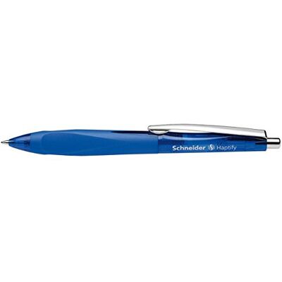 Schneider ® Haptify stylos à bille Bleu avec système d'encre Viscoglide – 2PK - Publicité Schneider ® Haptify stylos à bille Bleu avec système d'encre Viscoglide – 2PK - Publicité