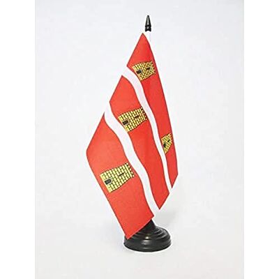 AZ FLAG Drapeau De Table Deux-Sèvres 21x14 cm Petit Drapeau Du Département Deux-Sévriens De Bureau 100% Polyester Avec Hampe De 25cm Et Socle En Plastique Noir - Publicité AZ FLAG Drapeau De Table Deux-Sèvres 21x14 cm Petit Drapeau Du Département Deux-Sévriens De Bureau 100% Polyester Avec Hampe De 25cm Et Socle En Plastique Noir - Publicité