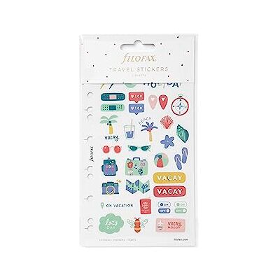 Autocollants de voyage réutilisables Filofax 213 - Publicité Autocollants de voyage réutilisables Filofax 213 - Publicité
