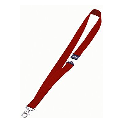 Durable 813703 Lacet Textile Universel avec Attache Mousqueton Et Sécurité Anti-Traction Longueur Porté 44 cm Coloris Rouge Boîte de 10 - Publicité Durable 813703 Lacet Textile Universel avec Attache Mousqueton Et Sécurité Anti-Traction Longueur Porté 44 cm Coloris Rouge Boîte de 10 - Publicité