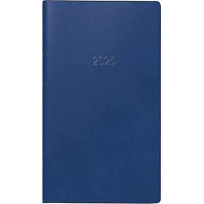 BRUNNEN Agenda de poche modèle 755 (2025), 2 pages = 1 semaine, format A6 paysage, 144 pages, couverture en plastique, bleu foncé - Publicité BRUNNEN Agenda de poche modèle 755 (2025), 2 pages = 1 semaine, format A6 paysage, 144 pages, couverture en plastique, bleu foncé - Publicité