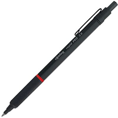Rotring PRO Portemine mécanique rétractable 2,0 mm noir - Publicité Rotring PRO Portemine mécanique rétractable 2,0 mm noir - Publicité