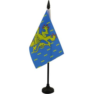 AZ FLAG Drapeau De Table Franche-Comté 15x10 cm Mini Drapeau Franc-Comtois De Bureau 100% Polyester Avec Hampe De 25cm Et Socle En Plastique Noir - Publicité AZ FLAG Drapeau De Table Franche-Comté 15x10 cm Mini Drapeau Franc-Comtois De Bureau 100% Polyester Avec Hampe De 25cm Et Socle En Plastique Noir - Publicité