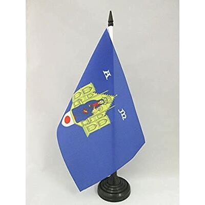 AZ FLAG Drapeau De Table Montpellier 21x14 cm Petit Drapeau Montpellierain De Bureau 100% Polyester Avec Hampe De 25cm Et Socle En Plastique Noir - Publicité AZ FLAG Drapeau De Table Montpellier 21x14 cm Petit Drapeau Montpellierain De Bureau 100% Polyester Avec Hampe De 25cm Et Socle En Plastique Noir - Publicité