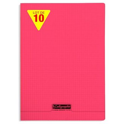 Calligraphe 18473Cpack Un lot de 10 Cahiers Agrafés Rouges (une Marque de Clairefontaine) 24x32 cm 48 Pages Petits Carreaux Papier Blanc 90 g Couverture Polypro Transparent - Publicité Calligraphe 18473Cpack Un lot de 10 Cahiers Agrafés Rouges (une Marque de Clairefontaine) 24x32 cm 48 Pages Petits Carreaux Papier Blanc 90 g Couverture Polypro Transparent - Publicité