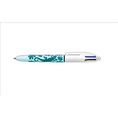 BIC Stylo bille 4 couleurs 4 Colours Velours bleun turquoise - Publicité BIC Stylo bille 4 couleurs 4 Colours Velours bleun turquoise - Publicité