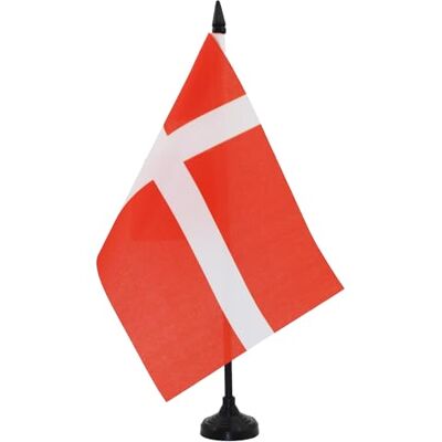 AZ FLAG Drapeau De Table Danemark 21x14 cm Petit Drapeau Danois De Bureau 100% Polyester Avec Hampe De 25cm Et Socle En Plastique Noir - Publicité AZ FLAG Drapeau De Table Danemark 21x14 cm Petit Drapeau Danois De Bureau 100% Polyester Avec Hampe De 25cm Et Socle En Plastique Noir - Publicité