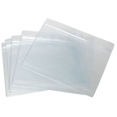 CKB LTD Pack de 10 Horizontal A6 porte-badges Carte d'identité Vinyle plastique étanche transparente pour ID d'identité avec fermeture refermable 13cm x 16cm Pour Carte 10.5cm x 14.8cm Grande taille - Publicité CKB LTD Pack de 10 Horizontal A6 porte-badges Carte d'identité Vinyle plastique étanche transparente pour ID d'identité avec fermeture refermable 13cm x 16cm Pour Carte 10.5cm x 14.8cm Grande taille - Publicité