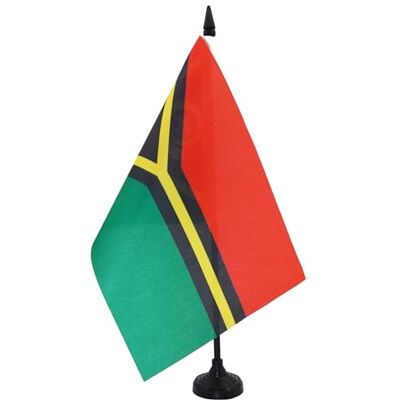 AZ FLAG Drapeau De Table Vanuatu 21x14 cm Petit Drapeau Vanuatais De Bureau 100% Polyester Avec Hampe De 25cm Et Socle En Plastique Noir - Publicité AZ FLAG Drapeau De Table Vanuatu 21x14 cm Petit Drapeau Vanuatais De Bureau 100% Polyester Avec Hampe De 25cm Et Socle En Plastique Noir - Publicité