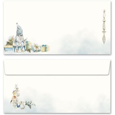 Paper-Media Lot de 10 enveloppes (sans fenêtre) Motif : lutin de Noël DIN long (220 x 110 mm) Monde de Noël - Publicité Paper-Media Lot de 10 enveloppes (sans fenêtre) Motif : lutin de Noël DIN long (220 x 110 mm) Monde de Noël - Publicité