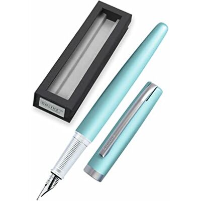 Online stylo-plume Eleganza │ stylo en métal │ plume en iridium M │ convient aux cartouches d'encre standard ou convecteur │ boîte cadeau couleur turquoise - Publicité Online stylo-plume Eleganza │ stylo en métal │ plume en iridium M │ convient aux cartouches d'encre standard ou convecteur │ boîte cadeau couleur turquoise - Publicité