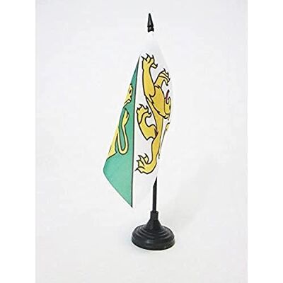 AZ FLAG Drapeau De Table Canton de Thurgovie 15x15 cm Petit Drapeau De Thurgau De Bureau 100% Polyester Avec Hampe De 25cm Et Socle En Plastique Noir - Publicité AZ FLAG Drapeau De Table Canton de Thurgovie 15x15 cm Petit Drapeau De Thurgau De Bureau 100% Polyester Avec Hampe De 25cm Et Socle En Plastique Noir - Publicité