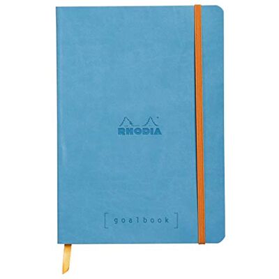 Rhodia 117747C Carnet Souple Goalbook Turquoise A5 14,8x21cm Dot 240 pages - Publicité Rhodia 117747C Carnet Souple Goalbook Turquoise A5 14,8x21cm Dot 240 pages - Publicité