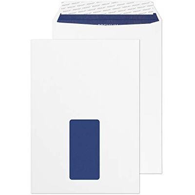 Blake Premium Pure C5 229 x 162 mm 120 g/m² Enveloppes Recyclées Pochettes Bande Adhésive Fenêtre (RP83084) Super Blanc Tissé Boîte de 500 - Publicité Blake Premium Pure C5 229 x 162 mm 120 g/m² Enveloppes Recyclées Pochettes Bande Adhésive Fenêtre (RP83084) Super Blanc Tissé Boîte de 500 - Publicité