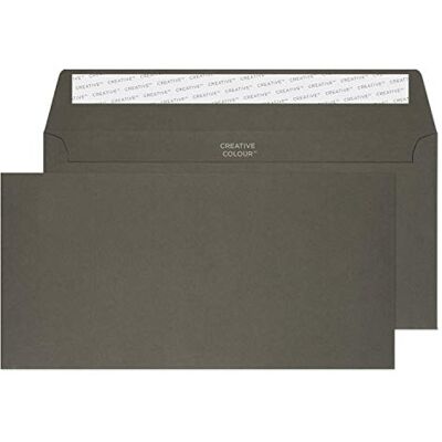 Blake Creative Colour DL+ 114 x 229 mm 120 g/m² Enveloppes Bande Adhésive (224) Gris Graphite Boîte de 500 - Publicité Blake Creative Colour DL+ 114 x 229 mm 120 g/m² Enveloppes Bande Adhésive (224) Gris Graphite Boîte de 500 - Publicité