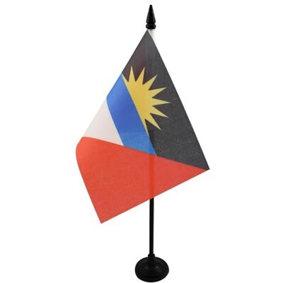 AZ FLAG Drapeau De Table Antigua-et-Barbade 15x10 cm Mini Drapeau Antiguais De Bureau 100% Polyester Avec Hampe De 25cm Et Socle En Plastique Noir - Publicité AZ FLAG Drapeau De Table Antigua-et-Barbade 15x10 cm Mini Drapeau Antiguais De Bureau 100% Polyester Avec Hampe De 25cm Et Socle En Plastique Noir - Publicité
