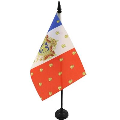AZ FLAG Drapeau De Table Etendard de Napoléon III 21x14 cm Petit Drapeau Du Second Empire De Bureau 100% Polyester Avec Hampe De 25cm Et Socle En Plastique Noir - Publicité AZ FLAG Drapeau De Table Etendard de Napoléon III 21x14 cm Petit Drapeau Du Second Empire De Bureau 100% Polyester Avec Hampe De 25cm Et Socle En Plastique Noir - Publicité