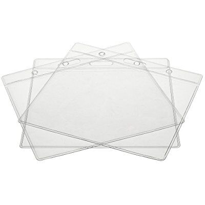 CKB LTD Lot De 100 claire horizontal porte badge transparent en plastique porte-cartes etanche pour d'identité étiquette pour nom, Carte École D'étudiant, Carte de Visite 118 x 110mm Holds 115 x 95mm - Publicité CKB LTD Lot De 100 claire horizontal porte badge transparent en plastique porte-cartes etanche pour d'identité étiquette pour nom, Carte École D'étudiant, Carte de Visite 118 x 110mm Holds 115 x 95mm - Publicité
