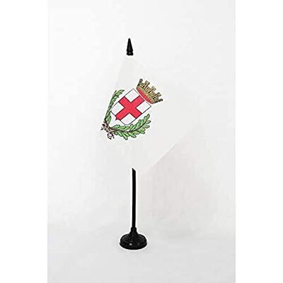AZ FLAG Drapeau De Table Ville de Milan avec armes 15x10 cm Mini Drapeau Milanais De Bureau 100% Polyester Avec Hampe De 25cm Et Socle En Plastique Noir - Publicité AZ FLAG Drapeau De Table Ville de Milan avec armes 15x10 cm Mini Drapeau Milanais De Bureau 100% Polyester Avec Hampe De 25cm Et Socle En Plastique Noir - Publicité