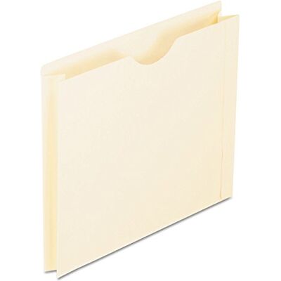 Pendaflex Vestes de classement, format lettre, Manille, extension de 5,1 cm, languettes droites renforcées avec coupe du pouce, 50 par boîte (22200EE), beige - Publicité Pendaflex Vestes de classement, format lettre, Manille, extension de 5,1 cm, languettes droites renforcées avec coupe du pouce, 50 par boîte (22200EE), beige - Publicité