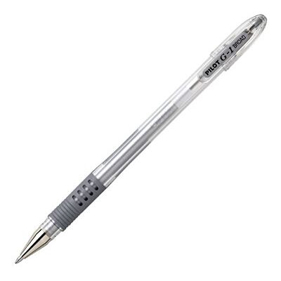 PILOT Stylo Roller Encre Gel G1-10 Grip Pointe Large Argent - Publicité PILOT Stylo Roller Encre Gel G1-10 Grip Pointe Large Argent - Publicité