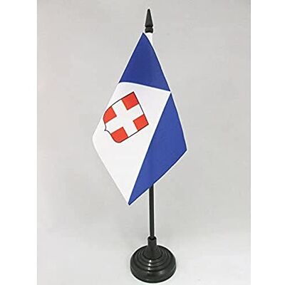 AZ FLAG Drapeau De Table Haute-Savoie 15x10 cm Mini Drapeau Du Département Haut-Savoyard De Bureau 100% Polyester Avec Hampe De 25cm Et Socle En Plastique Noir - Publicité AZ FLAG Drapeau De Table Haute-Savoie 15x10 cm Mini Drapeau Du Département Haut-Savoyard De Bureau 100% Polyester Avec Hampe De 25cm Et Socle En Plastique Noir - Publicité