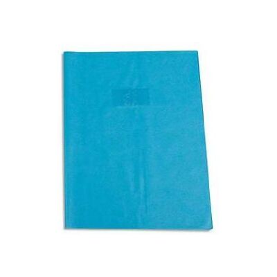 Calligraphe Lot de 5 Protège-cahiers Grain Cuir 20/100ème 17x22 bleu clair - Publicité Calligraphe Lot de 5 Protège-cahiers Grain Cuir 20/100ème 17x22 bleu clair - Publicité