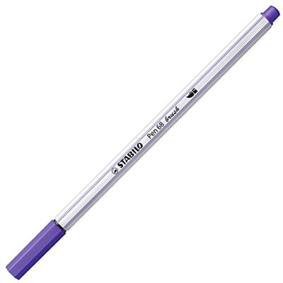 STABILO Pen 68 pinceau-feutre - Violet - Encre à base d'eau, Pointe flexible, 19 couleurs - Publicité STABILO Pen 68 pinceau-feutre - Violet - Encre à base d'eau, Pointe flexible, 19 couleurs - Publicité