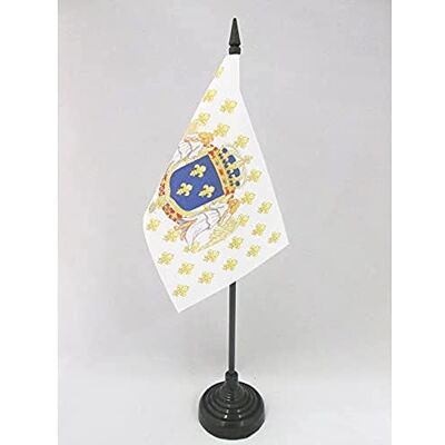 AZ FLAG Drapeau De Table Royaume de France Anges 15x10 cm Mini Drapeau Royaliste Français De Bureau 100% Polyester Avec Hampe De 25cm Et Socle En Plastique Noir - Publicité AZ FLAG Drapeau De Table Royaume de France Anges 15x10 cm Mini Drapeau Royaliste Français De Bureau 100% Polyester Avec Hampe De 25cm Et Socle En Plastique Noir - Publicité