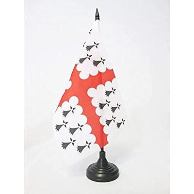 AZ FLAG Drapeau De Table Pays de Vannes 21x14 cm Petit Drapeau Du Pays De Waroch De Bureau 100% Polyester Avec Hampe De 25cm Et Socle En Plastique Noir - Publicité AZ FLAG Drapeau De Table Pays de Vannes 21x14 cm Petit Drapeau Du Pays De Waroch De Bureau 100% Polyester Avec Hampe De 25cm Et Socle En Plastique Noir - Publicité