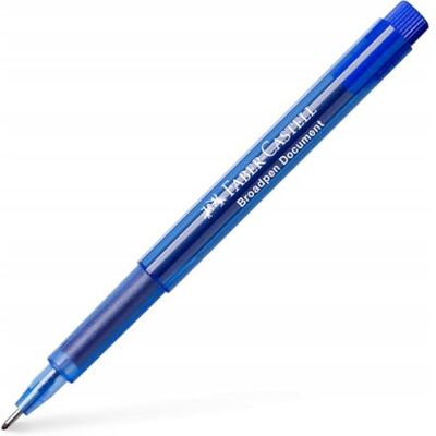Faber-Castell 155451 Feutre d'écriture BROADPEN 1554 bleu - Publicité Faber-Castell 155451 Feutre d'écriture BROADPEN 1554 bleu - Publicité